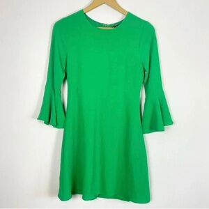 Lulu's Green Bell Sleeve Dress
